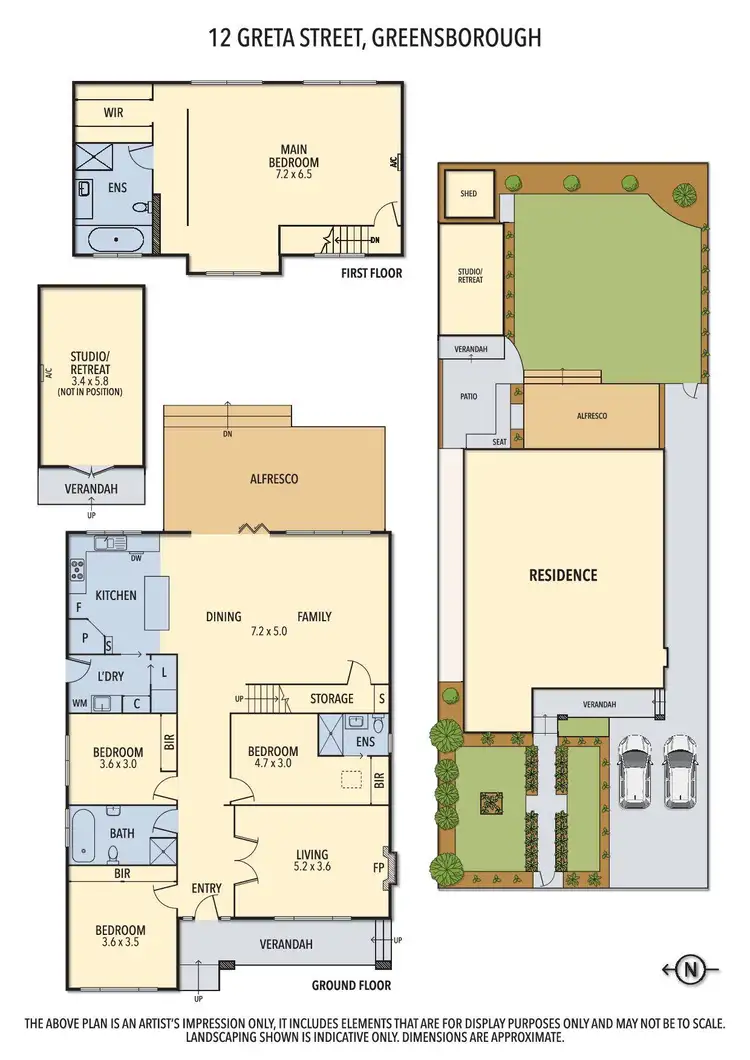 Floorplan of Homely house listing, 12 Greta Street, Greensborough VIC 3088