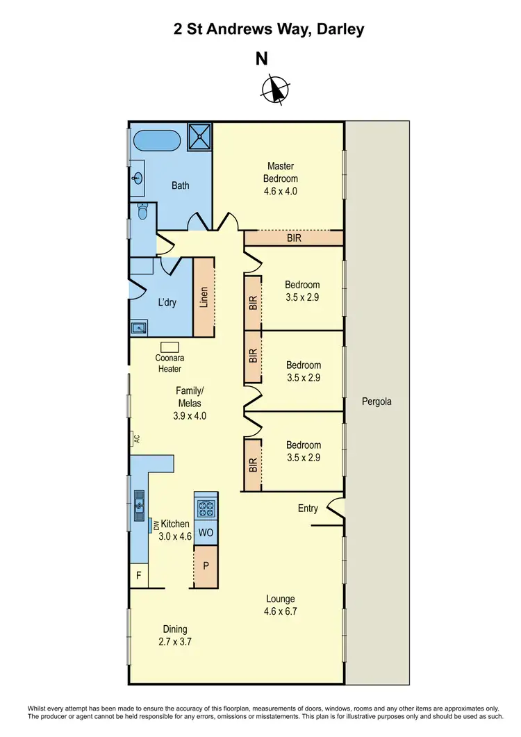 Floorplan of Homely house listing, 2 St Andrews Way, Darley VIC 3340