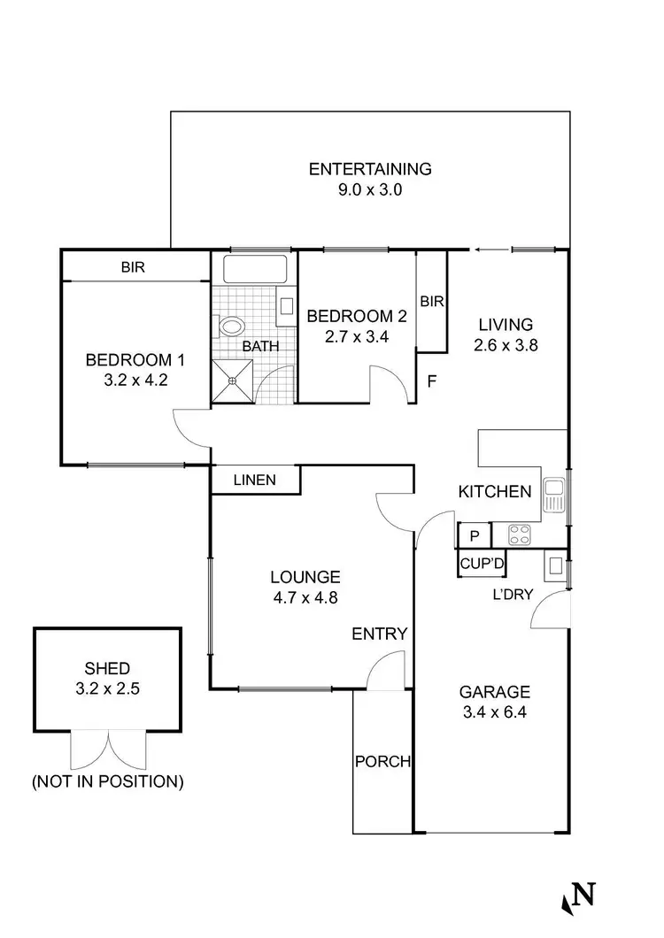Floorplan of Homely house listing, 6 Kate Close, Kennington VIC 3550