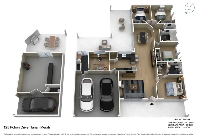 Floorplan of Homely house listing, 125 Pohon Drive, Tanah Merah QLD 4128