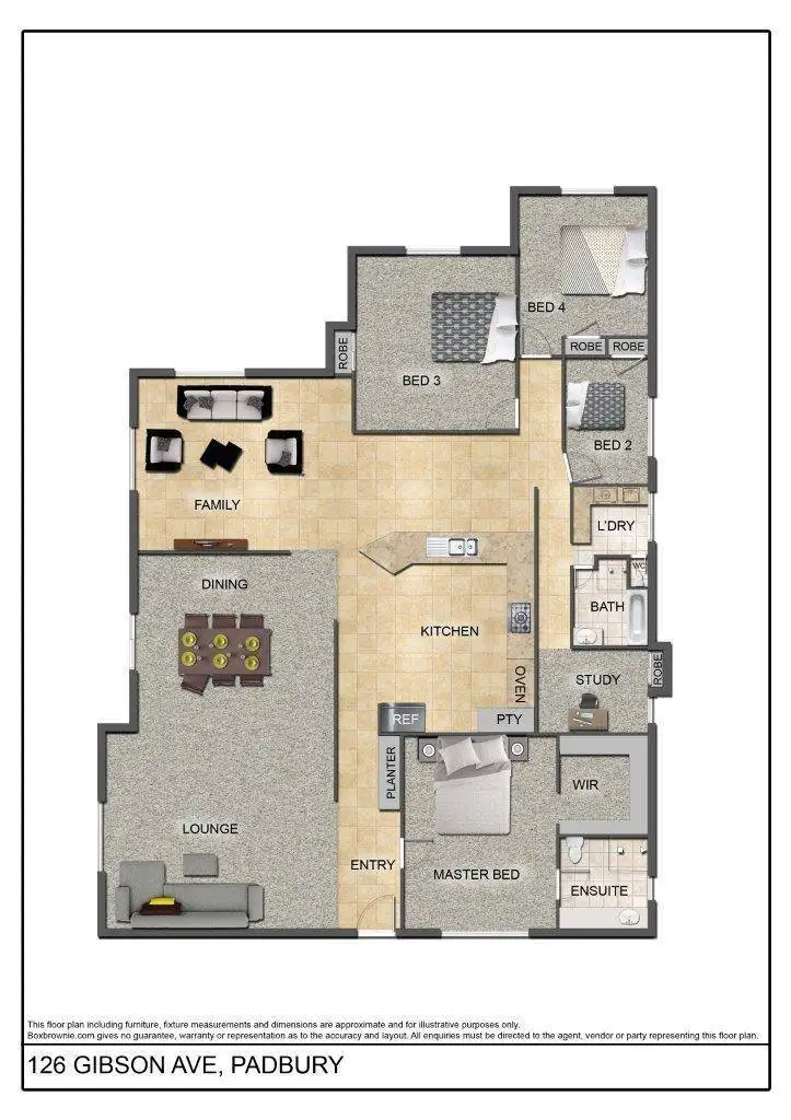 Floorplan of Homely house listing, 126 Gibson Avenue, Padbury WA 6025