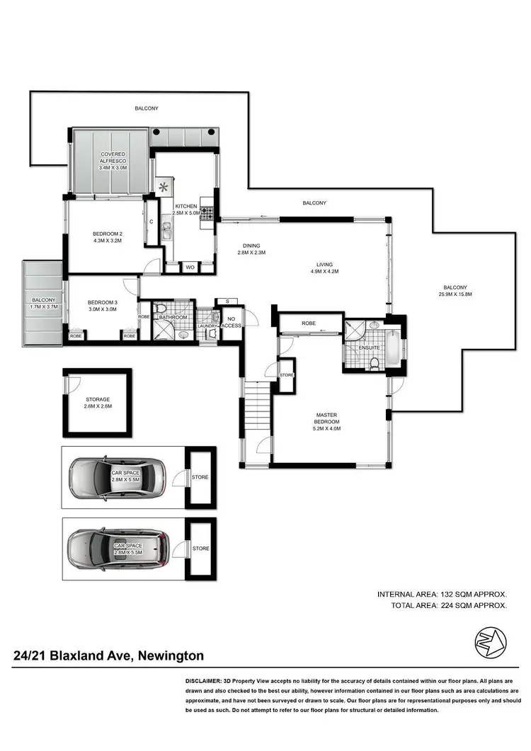 Floorplan of Homely apartment listing, 24/21 Blaxland Avenue, Newington NSW 2127