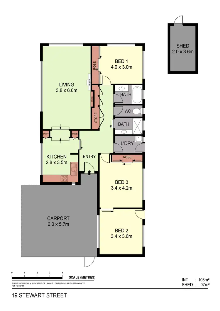 Floorplan of Homely house listing, 19 Stewart Street, North Bendigo VIC 3550