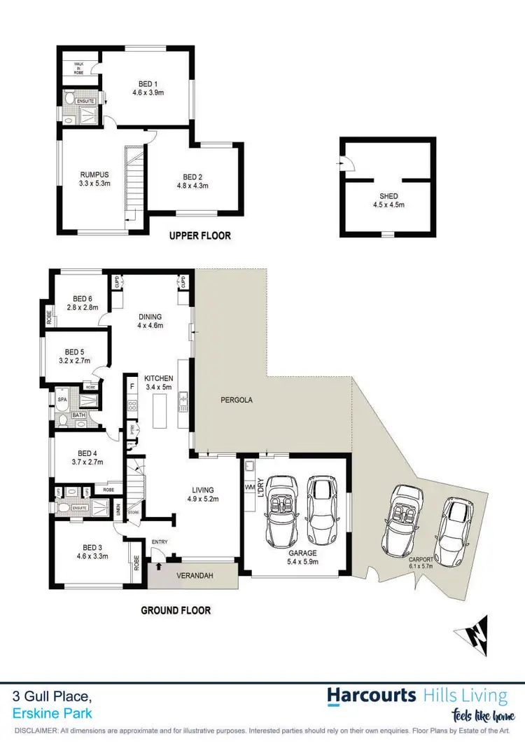 Floorplan of Homely house listing, 3 Gull Place, Erskine Park NSW 2759