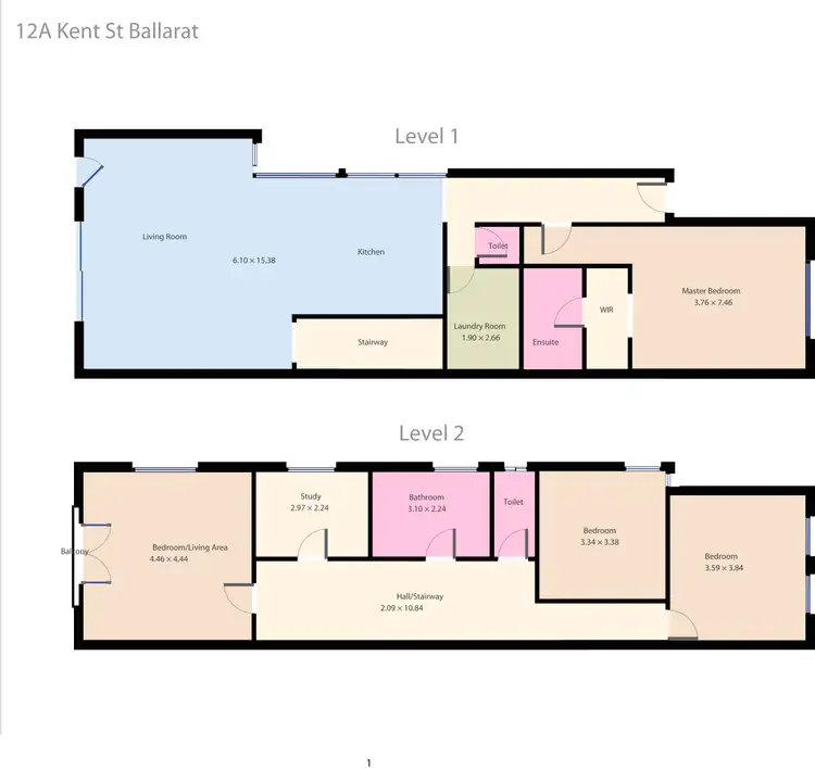 Floorplan of Homely house listing, 12A Kent Street, Ballarat Central VIC 3350