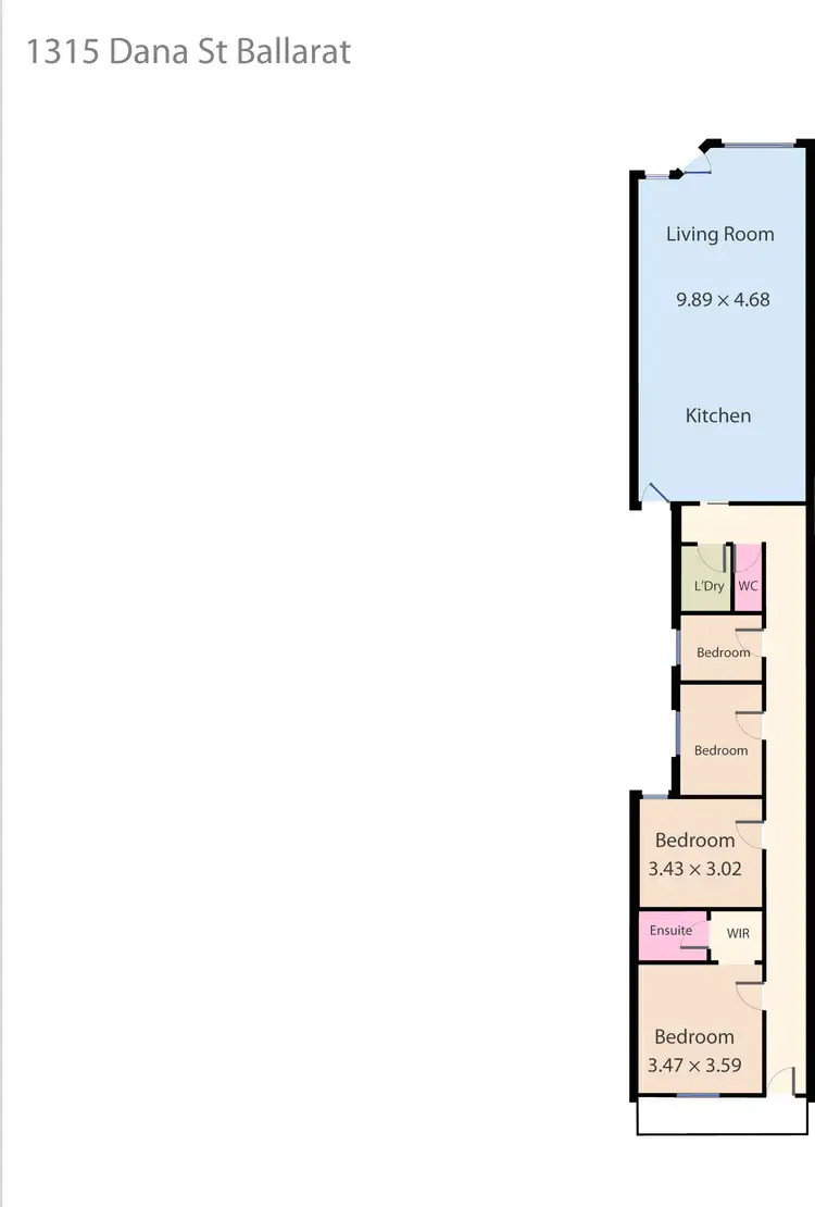 Floorplan of Homely house listing, 1315B Dana Street, Ballarat Central VIC 3350