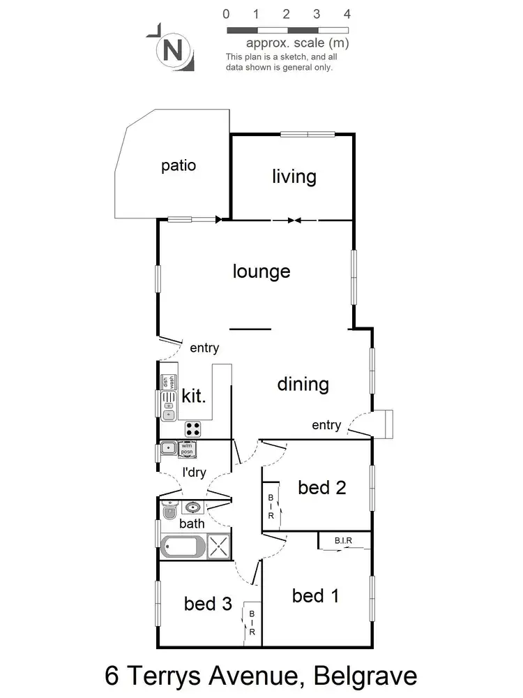 Floorplan of Homely house listing, 6 Terrys Avenue, Belgrave VIC 3160