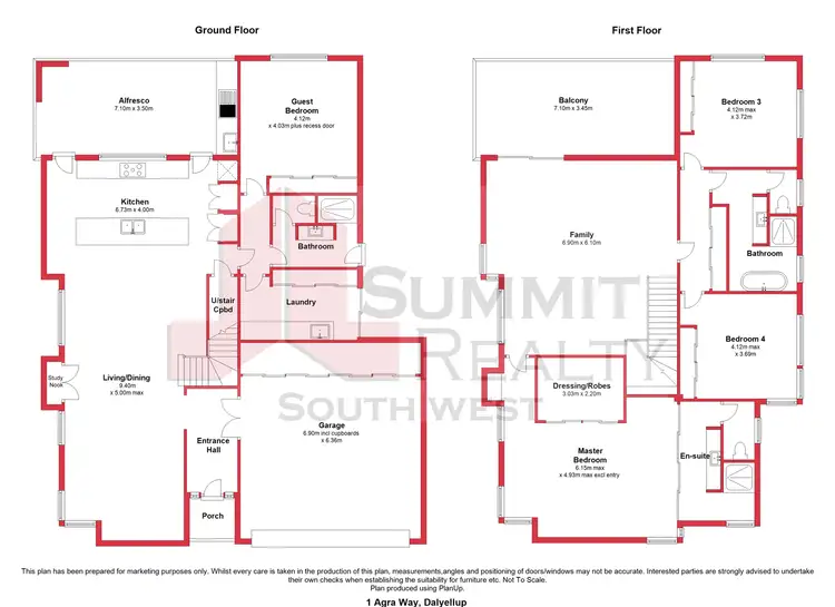 Floorplan of Homely house listing, 1 Agra Way, Dalyellup WA 6230