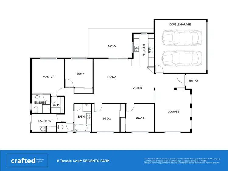Floorplan of Homely house listing, 8 Tamsin Court, Regents Park QLD 4118