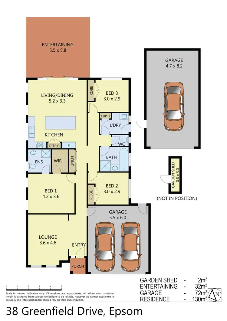 Floorplan of Homely house listing, 38 Greenfield Drive, Epsom VIC 3551