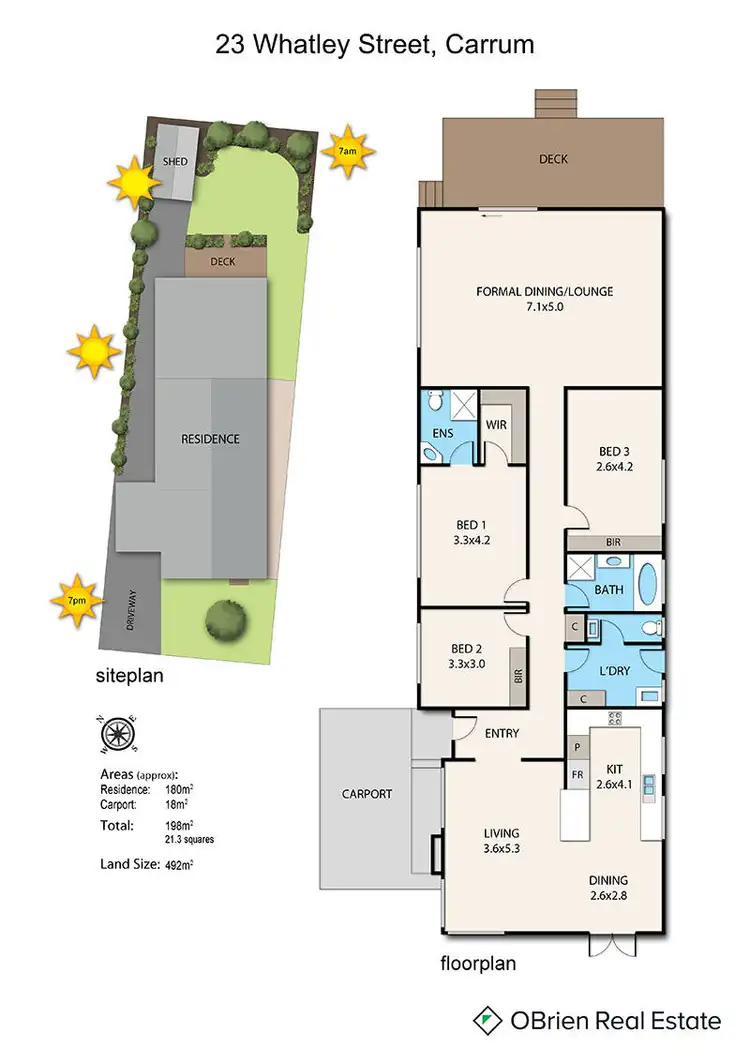 Floorplan of Homely house listing, 23 Whatley Street, Carrum VIC 3197