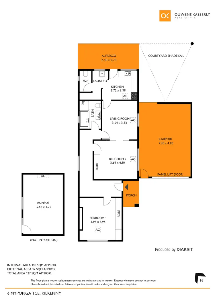Floorplan of Homely house listing, 6 Myponga Terrace, Kilkenny SA 5009