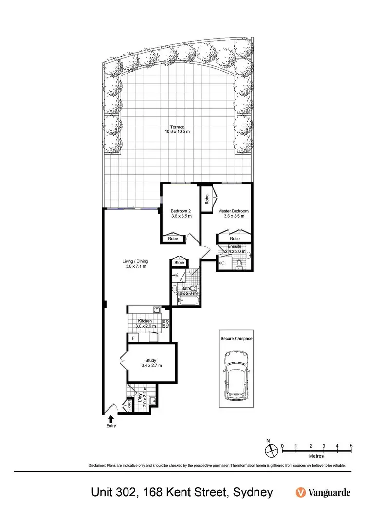 Floorplan of Homely apartment listing, 302/168 Kent Street, Millers Point NSW 2000