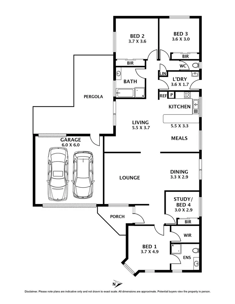 Floorplan of Homely house listing, 6 Prospect Court, Sunbury VIC 3429
