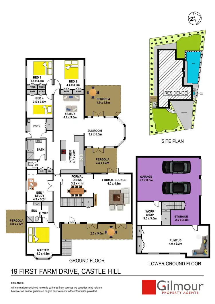 Floorplan of Homely house listing, 19 First Farm Drive, Castle Hill NSW 2154