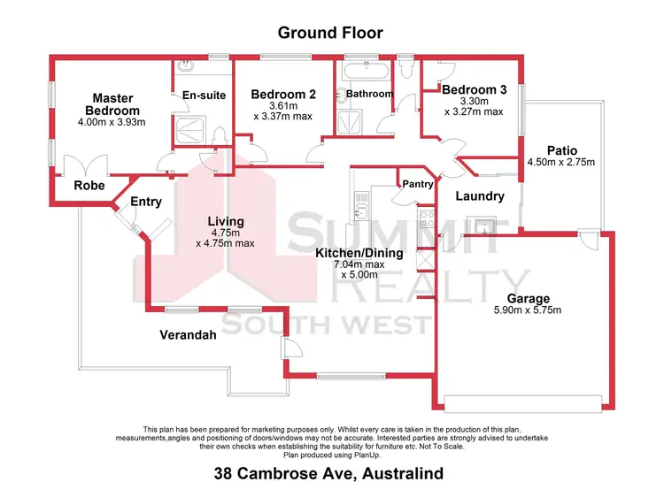 Floorplan of Homely house listing, 38 Cambrose Avenue, Australind WA 6233