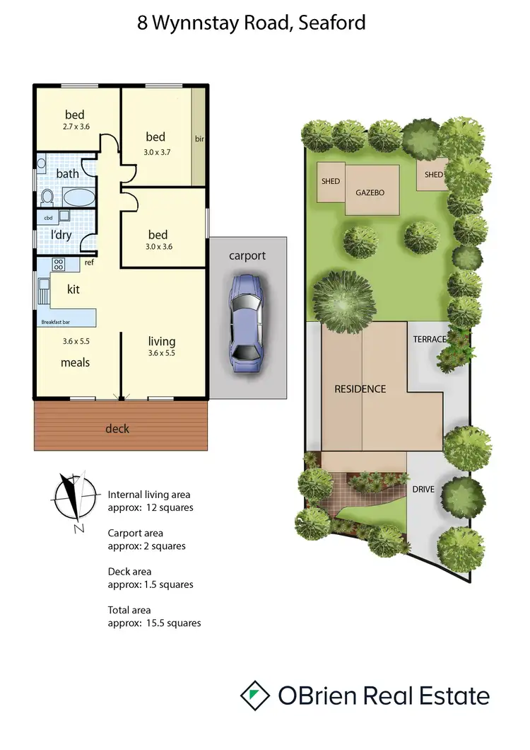 Floorplan of Homely house listing, 8 Wynnstay Road, Seaford VIC 3198