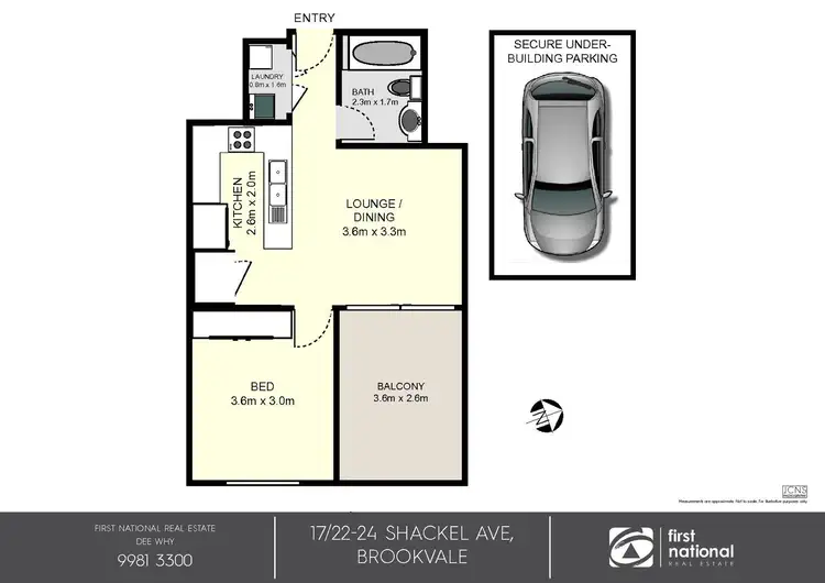 Floorplan of Homely apartment listing, 17/22-24 Shackel Avenue, Brookvale NSW 2100