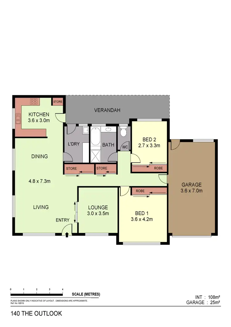 Floorplan of Homely unit listing, 140 The Outlook, Spring Gully VIC 3550