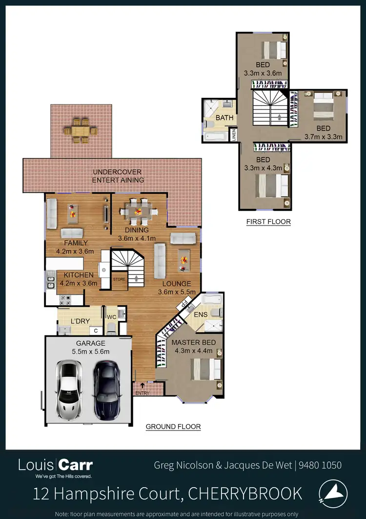 Floorplan of Homely house listing, 12 Hampshire Court, Cherrybrook NSW 2126