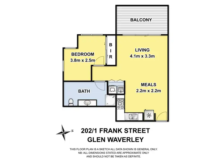 Floorplan of Homely apartment listing, 202/1 Frank Street, Glen Waverley VIC 3150