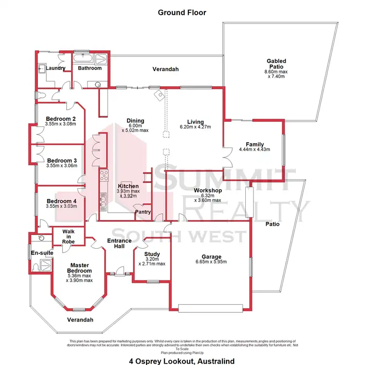 Floorplan of Homely house listing, 4 Osprey Lkt, Australind WA 6233