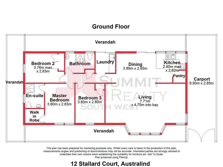 Floorplan of Homely house listing, 12 Stallard Court, Australind WA 6233