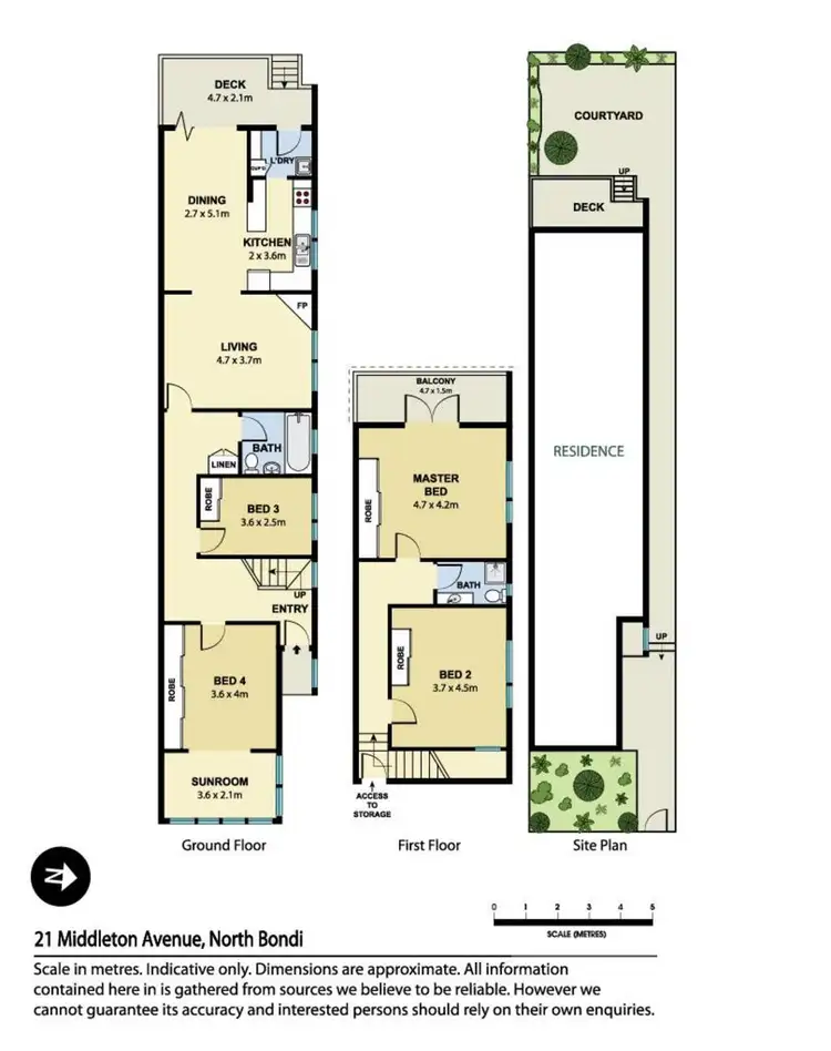 Floorplan of Homely house listing, 21 Midelton Avenue, North Bondi NSW 2026
