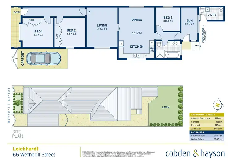 Floorplan of Homely house listing, 66 Wetherill Street, Leichhardt NSW 2040