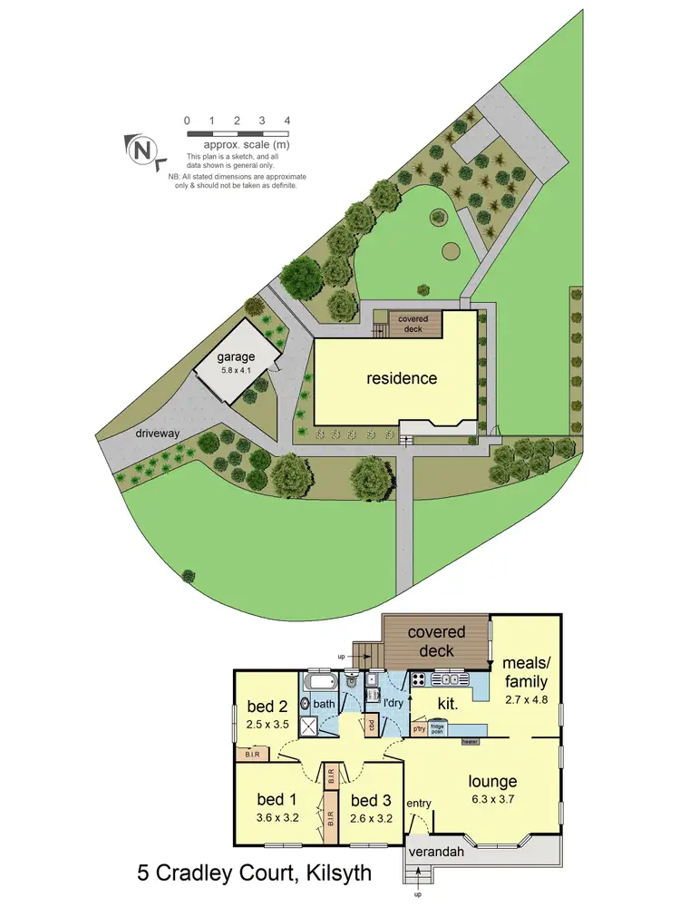 Floorplan of Homely house listing, 5 Cradley Court, Kilsyth VIC 3137