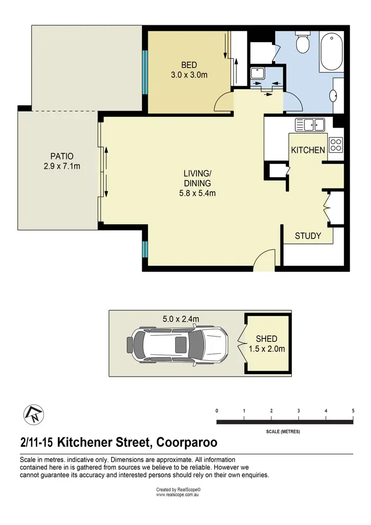 Floorplan of Homely apartment listing, 2/15 Kitchener Street, Coorparoo QLD 4151