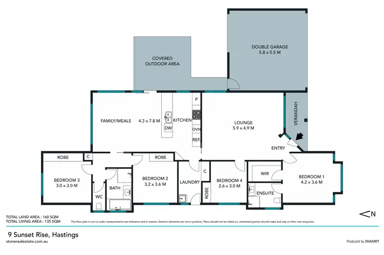 Floorplan of Homely house listing, 9 Sunset Rise, Hastings VIC 3915