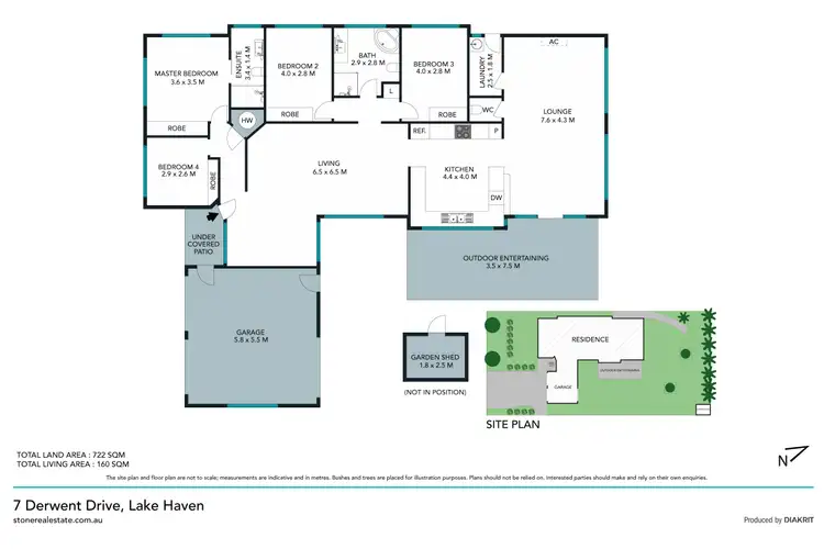 Floorplan of Homely house listing, 7 Derwent Drive, Lake Haven NSW 2263