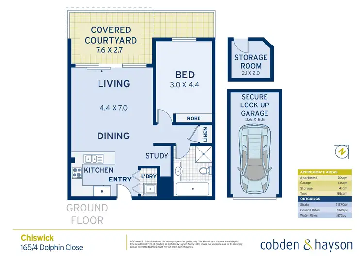 Floorplan of Homely apartment listing, 165/4 Dolphin Close, Chiswick NSW 2046