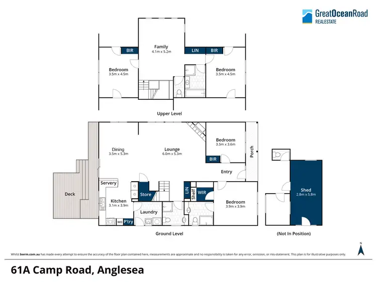 Floorplan of Homely house listing, 61A Camp Road, Anglesea VIC 3230