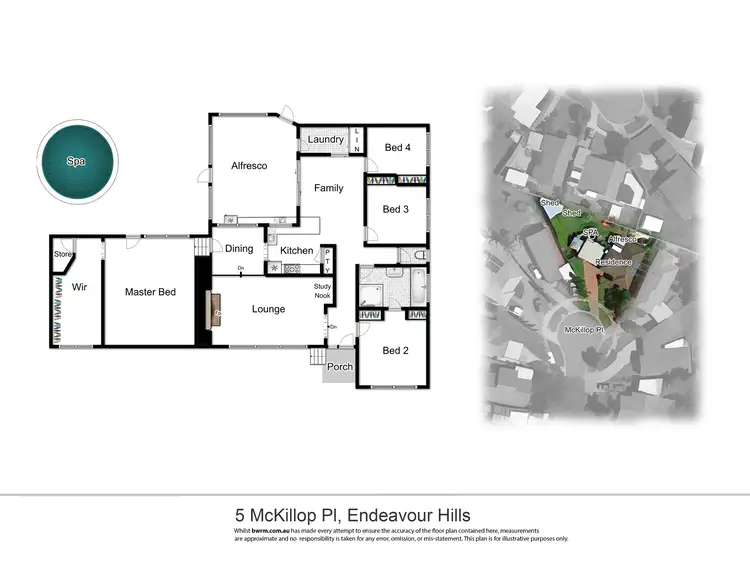 Floorplan of Homely house listing, 5 McKillop Place, Endeavour Hills VIC 3802