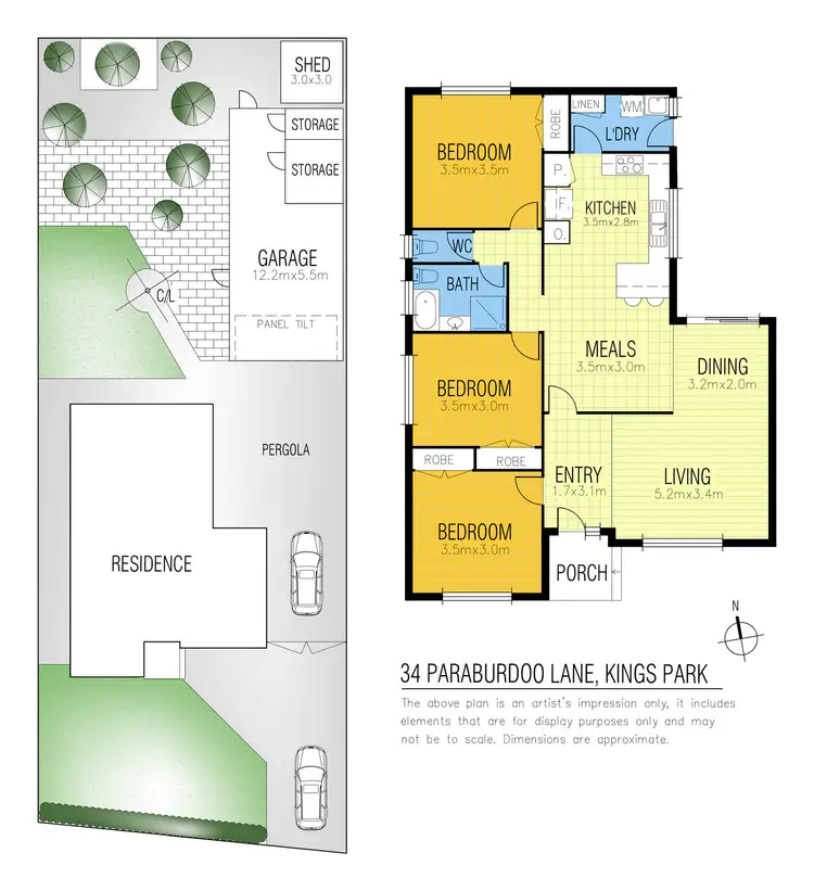 Floorplan of Homely house listing, 34 Paraburdoo Lane, Kings Park VIC 3021