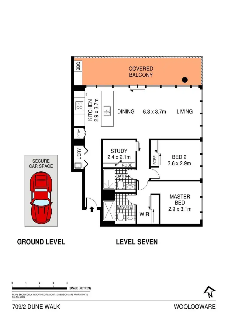 Floorplan of Homely apartment listing, 709/2 Dune Walk, Woolooware NSW 2230