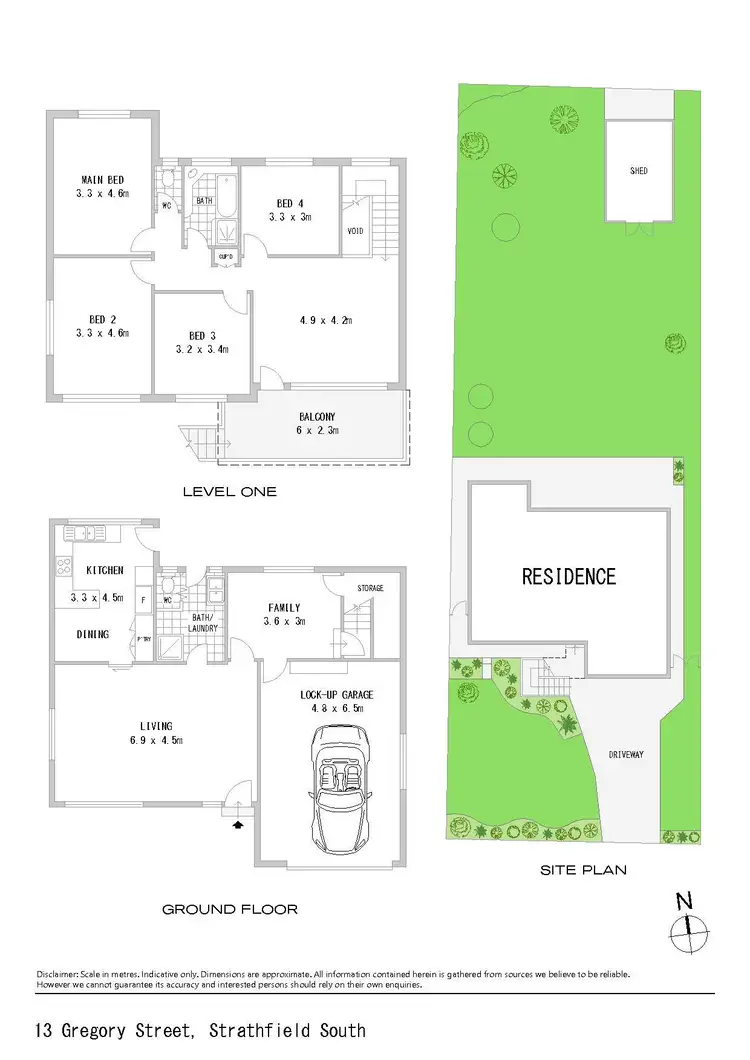 Floorplan of Homely house listing, 13 Gregory Street, Strathfield South NSW 2136