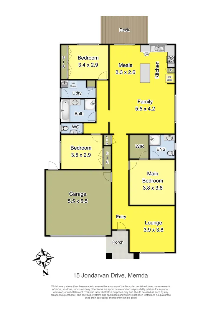 Floorplan of Homely house listing, 15 Jondarvan Drive, Mernda VIC 3754