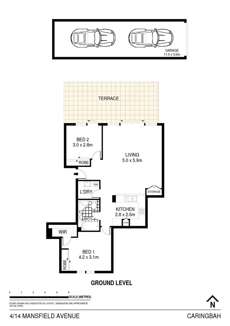 Floorplan of Homely unit listing, 4/14 Mansfield Avenue, Caringbah NSW 2229
