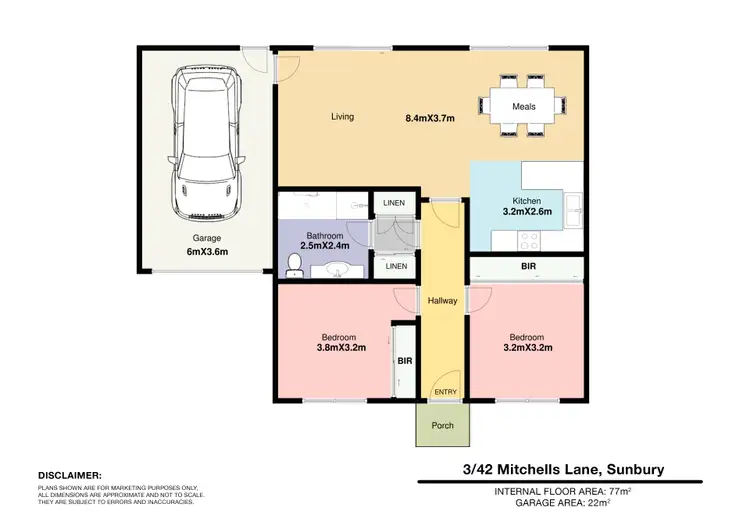 Floorplan of Homely unit listing, 3/42 Mitchells Lane, Sunbury VIC 3429