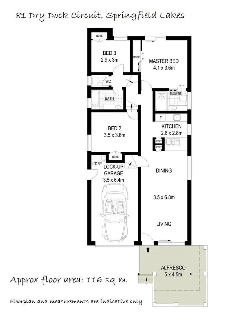 Floorplan of Homely house listing, 81 Dry Dock Circuit, Springfield Lakes QLD 4300