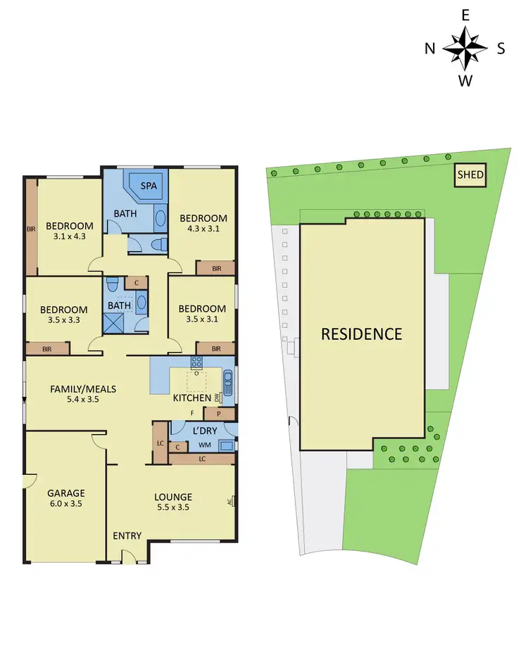 Floorplan of Homely house listing, 5 Olney Court, Knoxfield VIC 3180