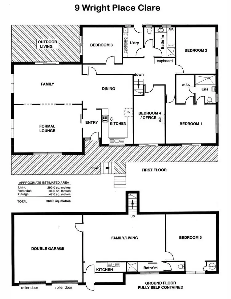Floorplan of Homely house listing, 12 Wright Place, Clare SA 5453