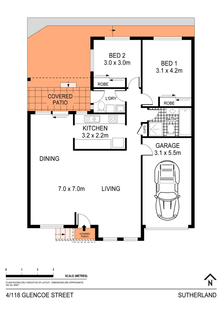 Floorplan of Homely villa listing, 4/118 Glencoe Street, Sutherland NSW 2232