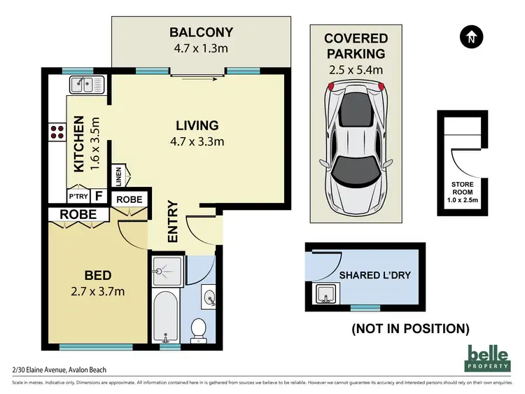 Floorplan of Homely apartment listing, 2/30 Elaine Avenue, Avalon Beach NSW 2107