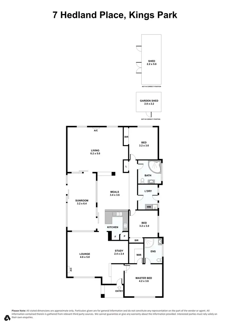 Floorplan of Homely house listing, 7 Hedland Place, Kings Park VIC 3021