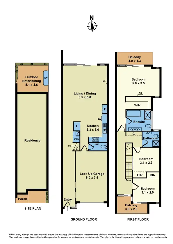 Floorplan of Homely townhouse listing, 31A Emma Street, Seddon VIC 3011