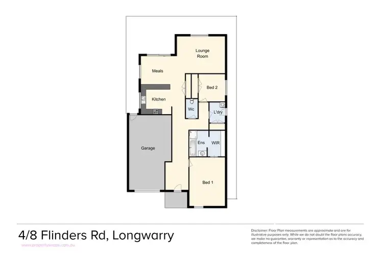 Floorplan of Homely unit listing, 4/8 Flinders Road, Longwarry VIC 3816